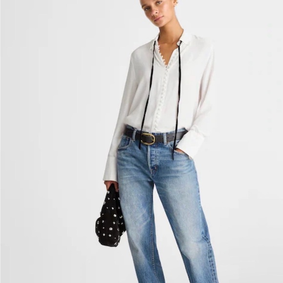 Necktie Button-Up Top - Picture 4 of 4